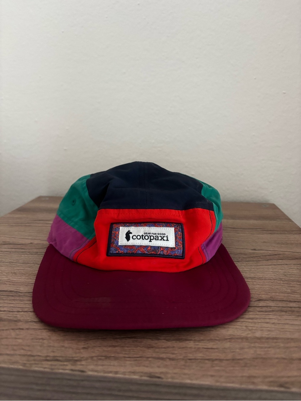 cotopaxi Multicolor Kids Five-Panel Cap - Navy, Green, Red, Purple, Burgundy